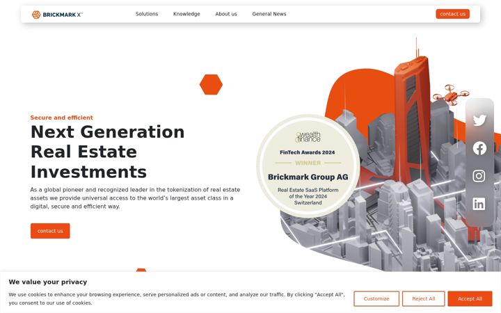 Screenshot di brickmark.net