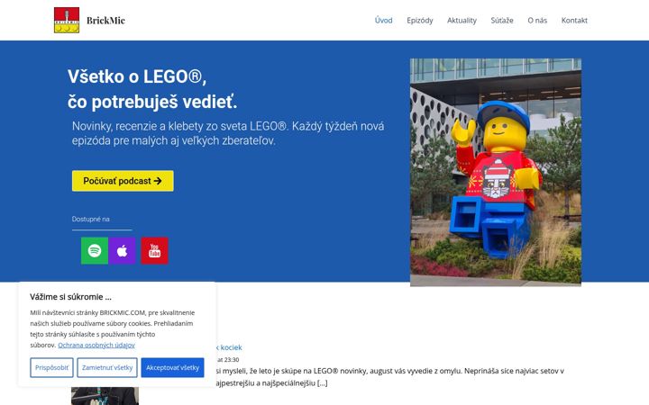 Screenshot of brickmic.com
