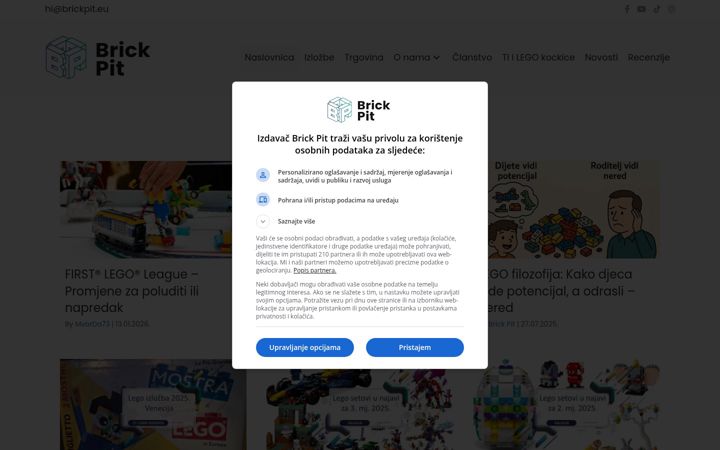 Screenshot of brickpit.eu