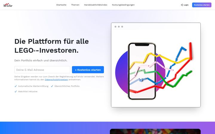 Screenshot of brickr.de
