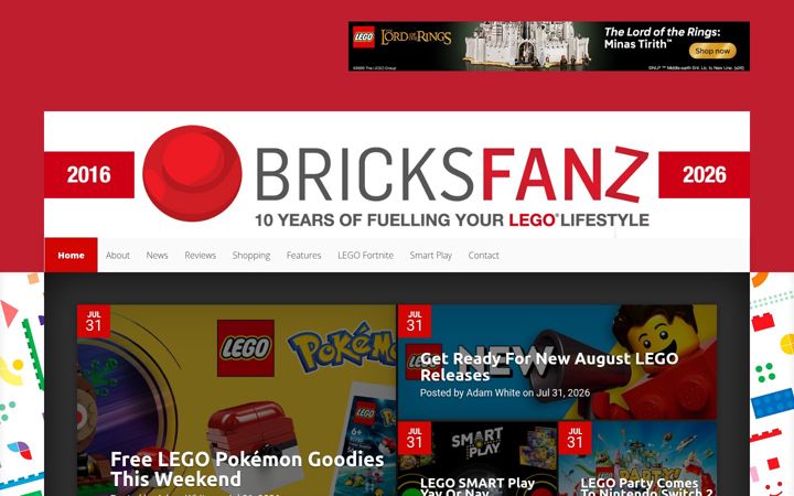 Screenshot of bricksfanz.com