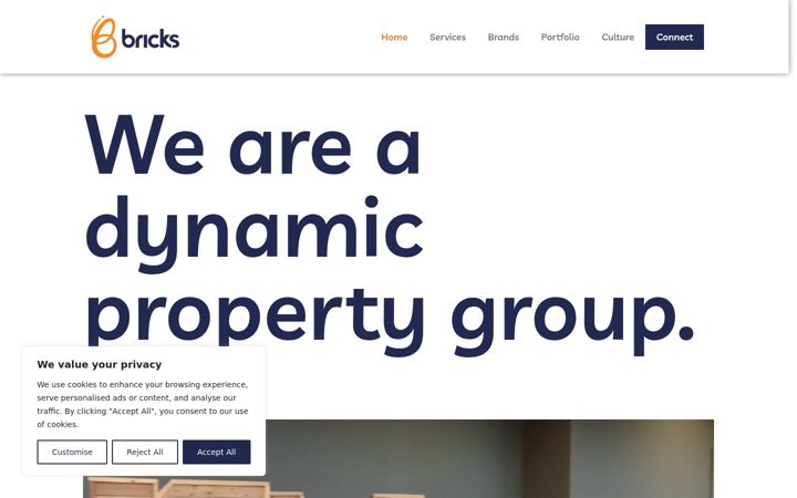 Screenshot of bricksgroup.com