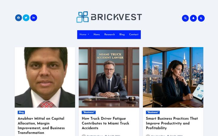 Screenshot of brickvest.com