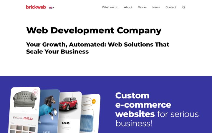 Screenshot of brickweb.co.uk