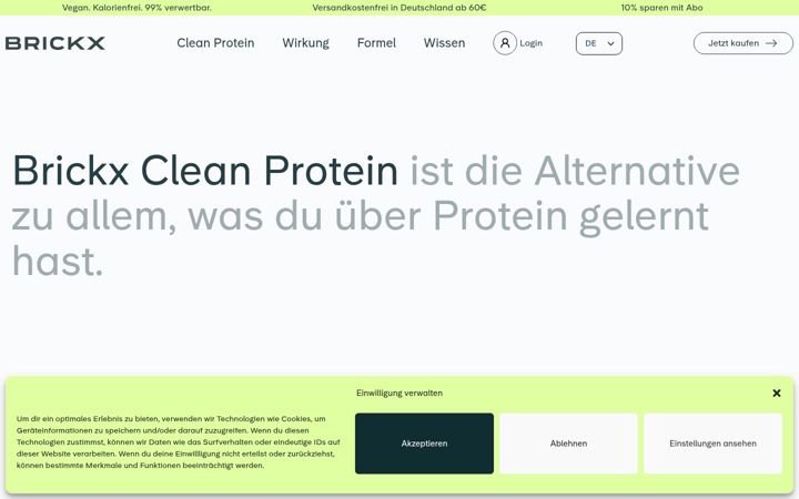 Screenshot of brickx.bio