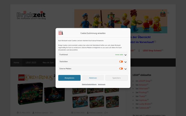 Screenshot of brickzeit.de