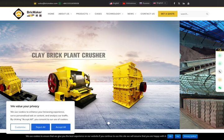 Screenshot of bricmaker.com