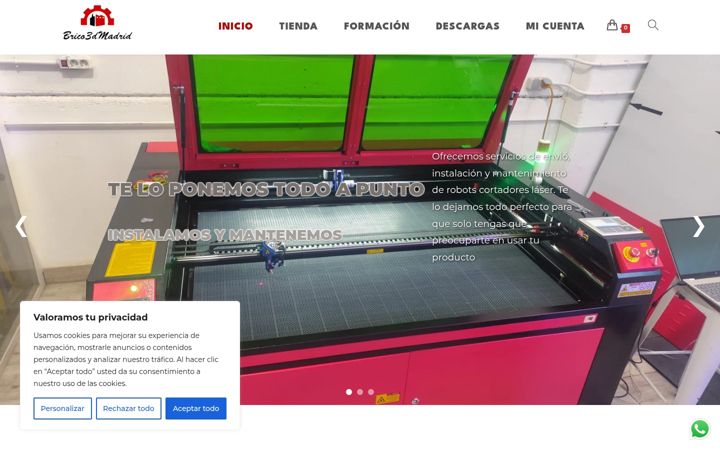 Screenshot of brico3dmadrid.es