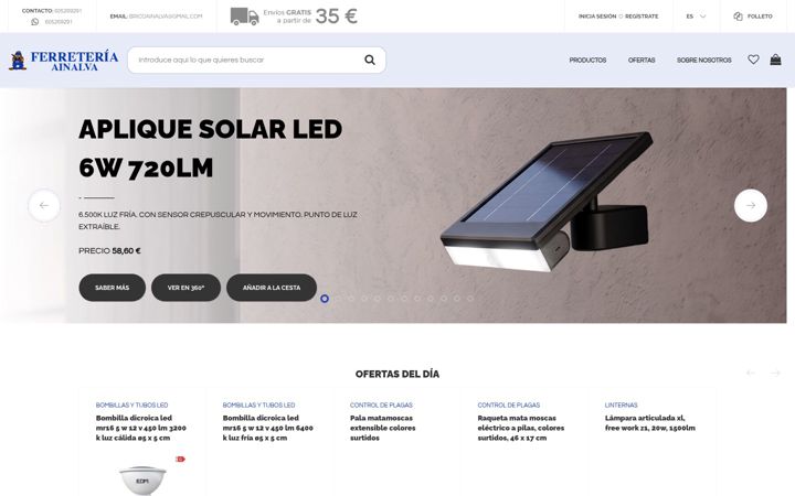 Screenshot of bricoainalva.com