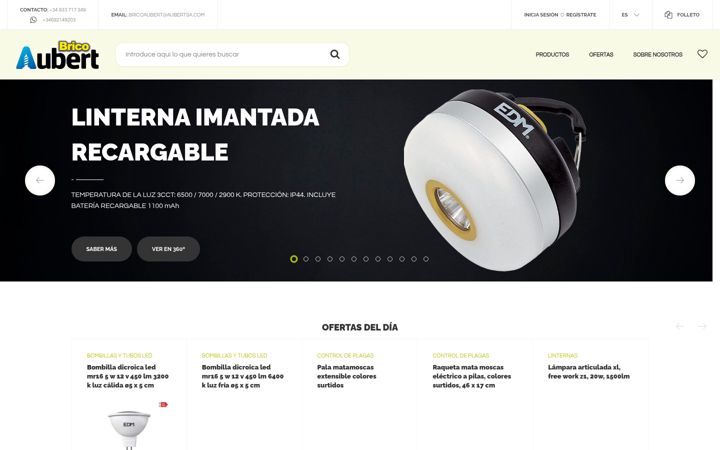 Screenshot of bricoaubert.com