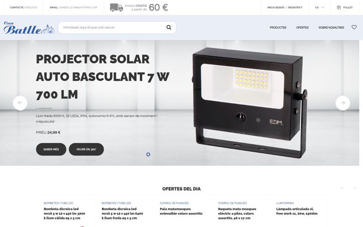 Screenshot of bricobatlle.com