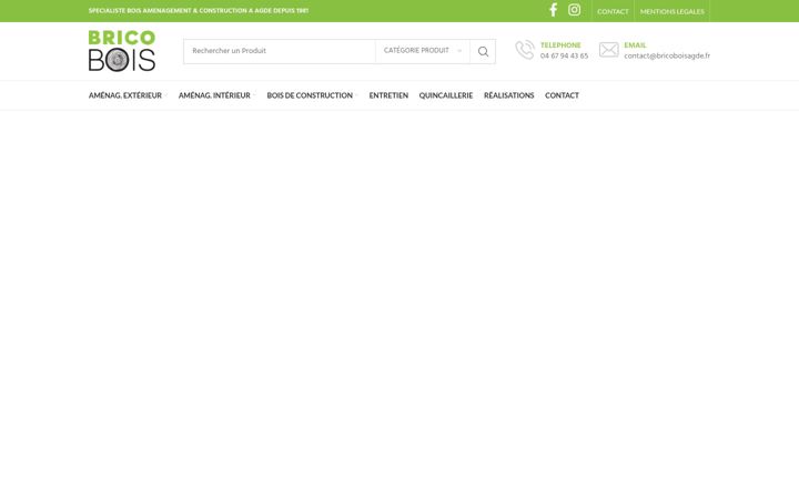 Screenshot of bricoboisagde.fr
