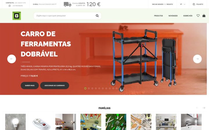 Screenshot of bricocasaaocubo.pt