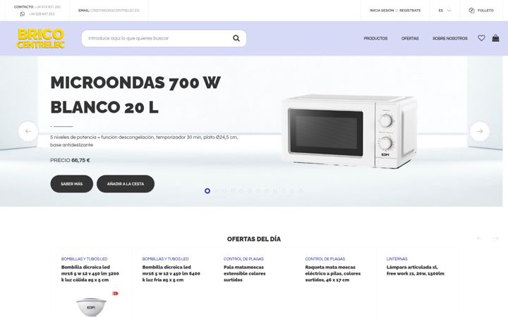 Screenshot of bricocentrelec.es