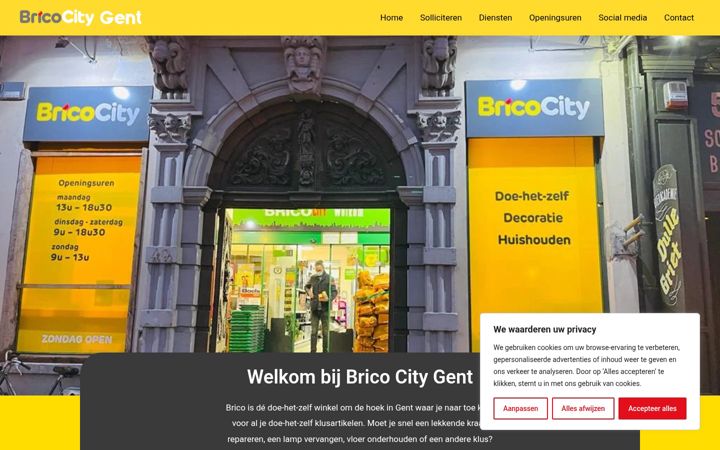 Screenshot of bricocitygent.be