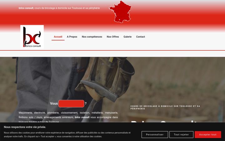 Ekraanipilt saidist bricoconsult.fr