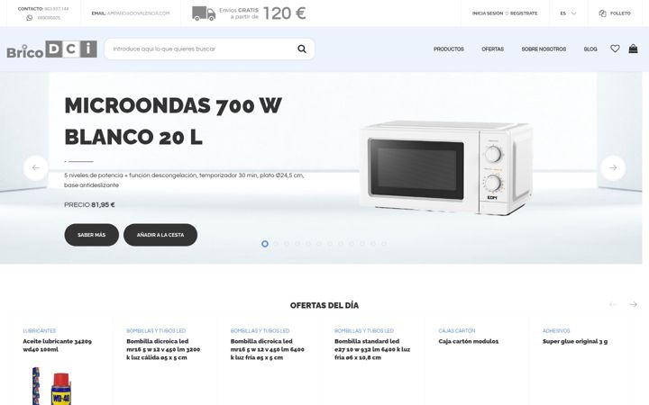 Screenshot of bricodci.com