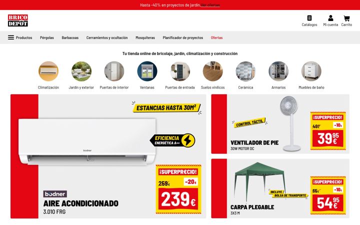 Екранна снимка на bricodepot.es