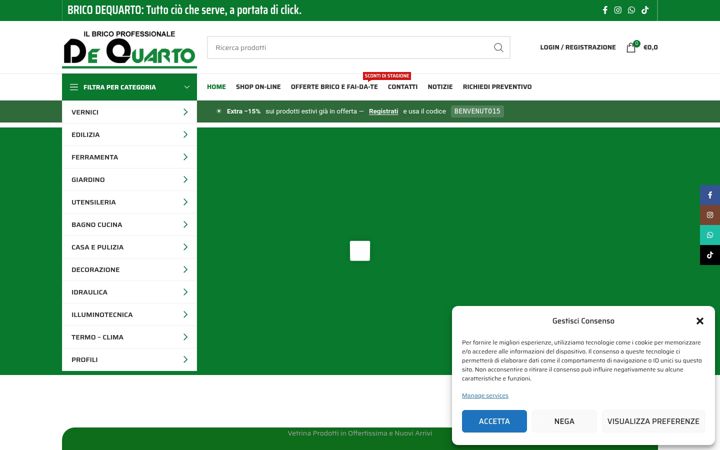 Screenshot stránky bricodequarto.it