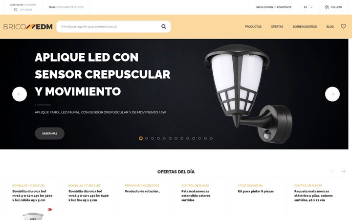 Screenshot of bricoedm.com
