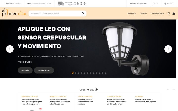 Screenshot of bricoelprimerclau.com