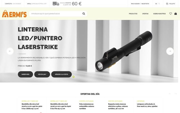 Screenshot of bricoermis.com