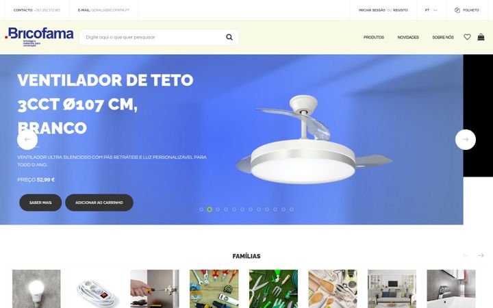 Screenshot of bricofama.pt