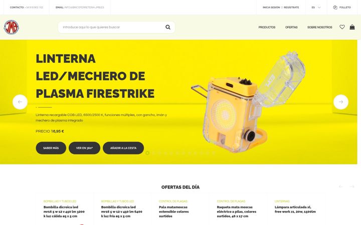 Screenshot of bricoferreteria-jmb.es