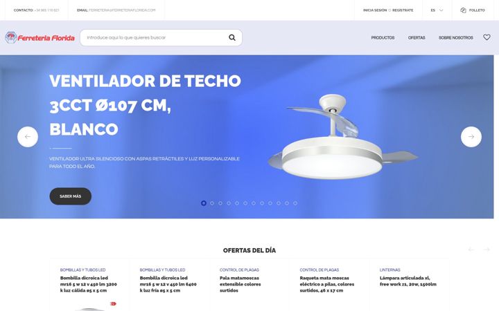 Zrzut ekranu bricoferreteriaflorida.com