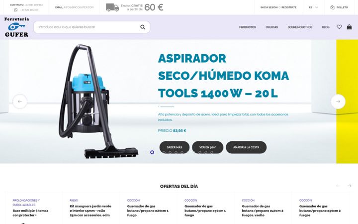 Screenshot of bricogufer.com