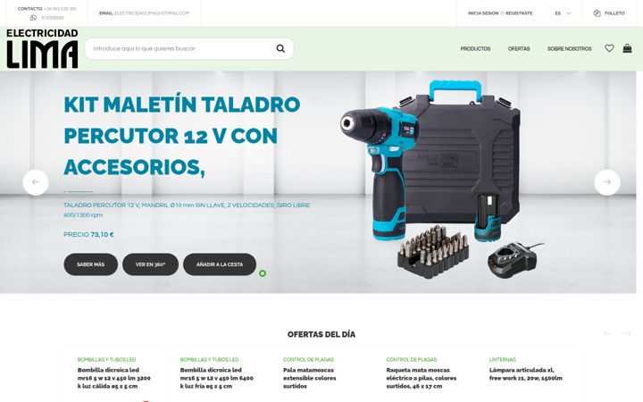 Screenshot stránky bricohogarlima.com