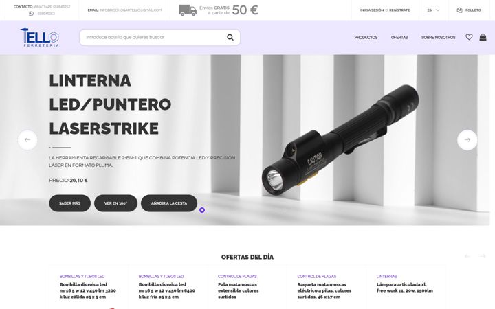 Screenshot of bricohogartello.com