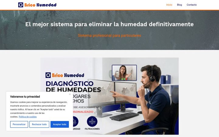 Screenshot of bricohumedad.com