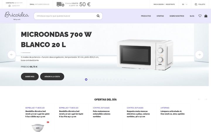 Screenshot of bricoidea.es