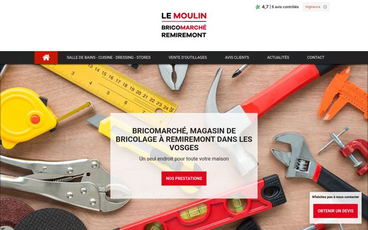 Screenshot of bricolage-vosges.fr