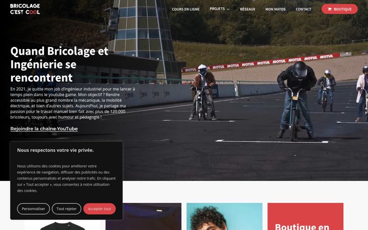 Screenshot of bricolagecestcool.com