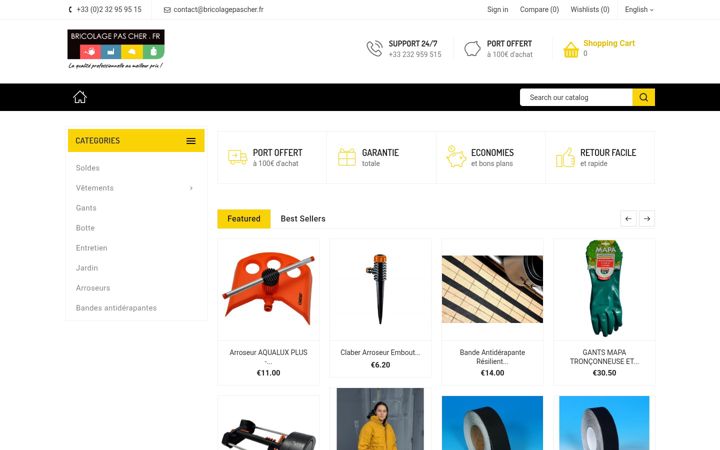 Screenshot of bricolagepascher.fr
