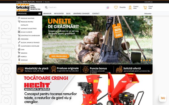 Screenshot of bricolaj.ro