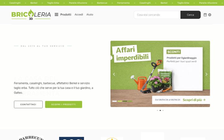 Screenshot of bricoleria33.com