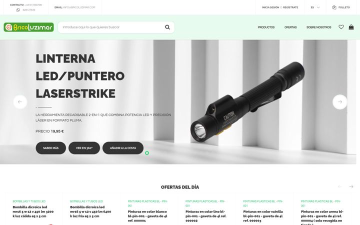 Screenshot of bricoluzimar.com