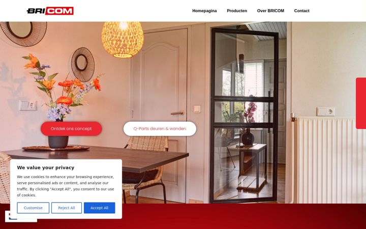 Screenshot of bricom.nl