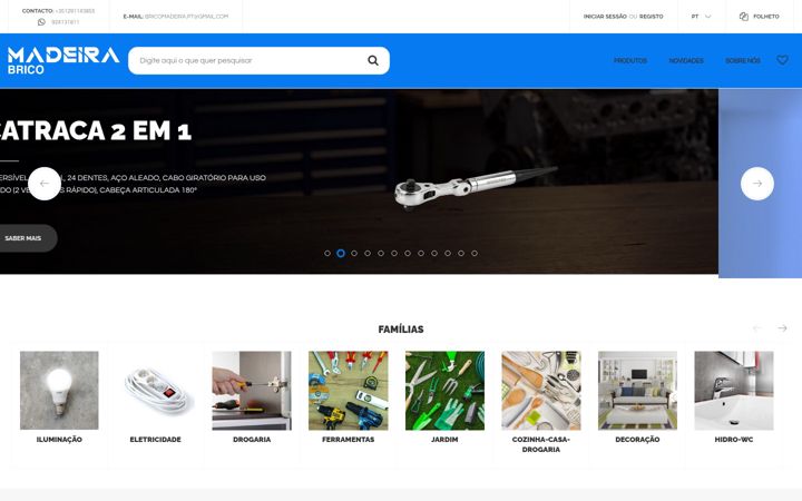 Screenshot of bricomadeira.pt