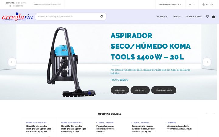 Screenshot of bricomanzanares.es