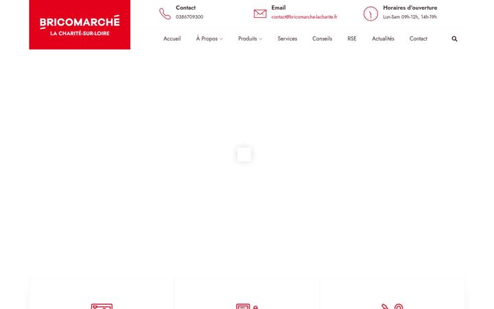 Screenshot του bricomarche-lacharite.fr