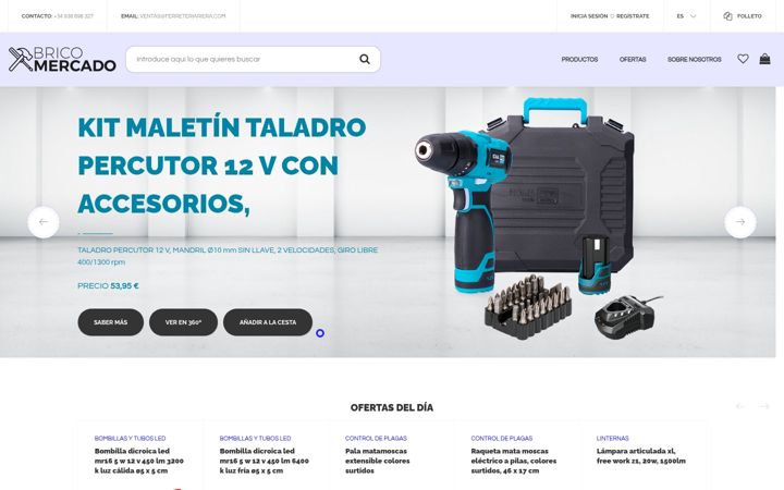 Screenshot of bricomercado.com