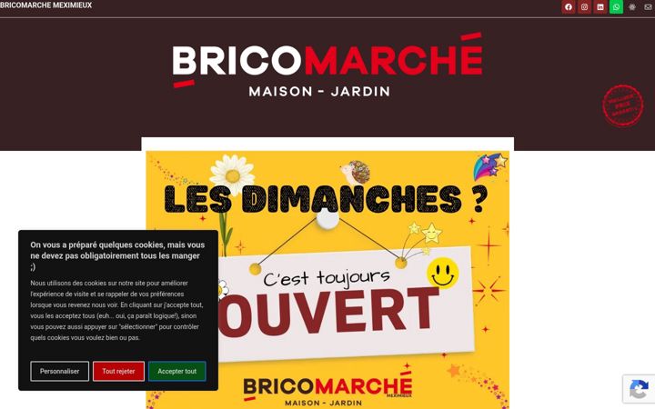 Screenshot of bricomeximieux.com