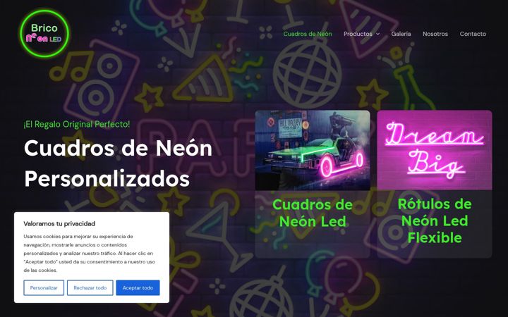 Screenshot of briconeonled.com
