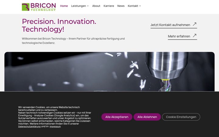 Captura de pantalla de bricontechnology.com