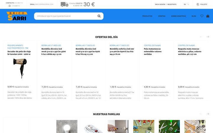 Screenshot of bricosarri.com