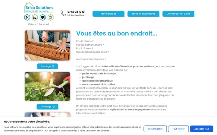 Screenshot του bricosolutions.fr